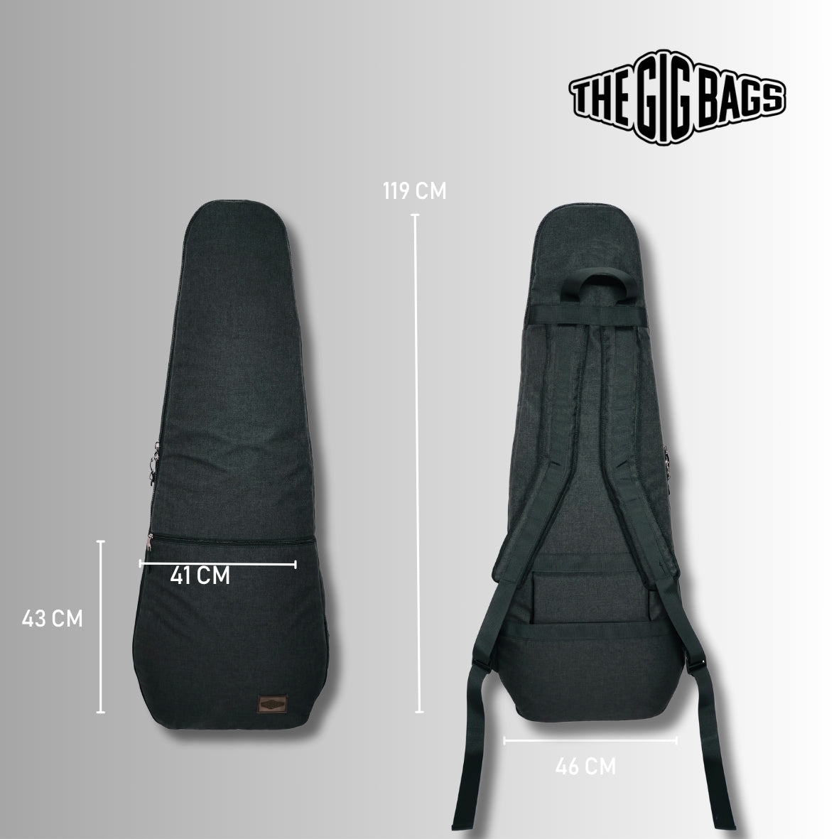 Bass bag olive-green guitar case 1-pocket bass cases