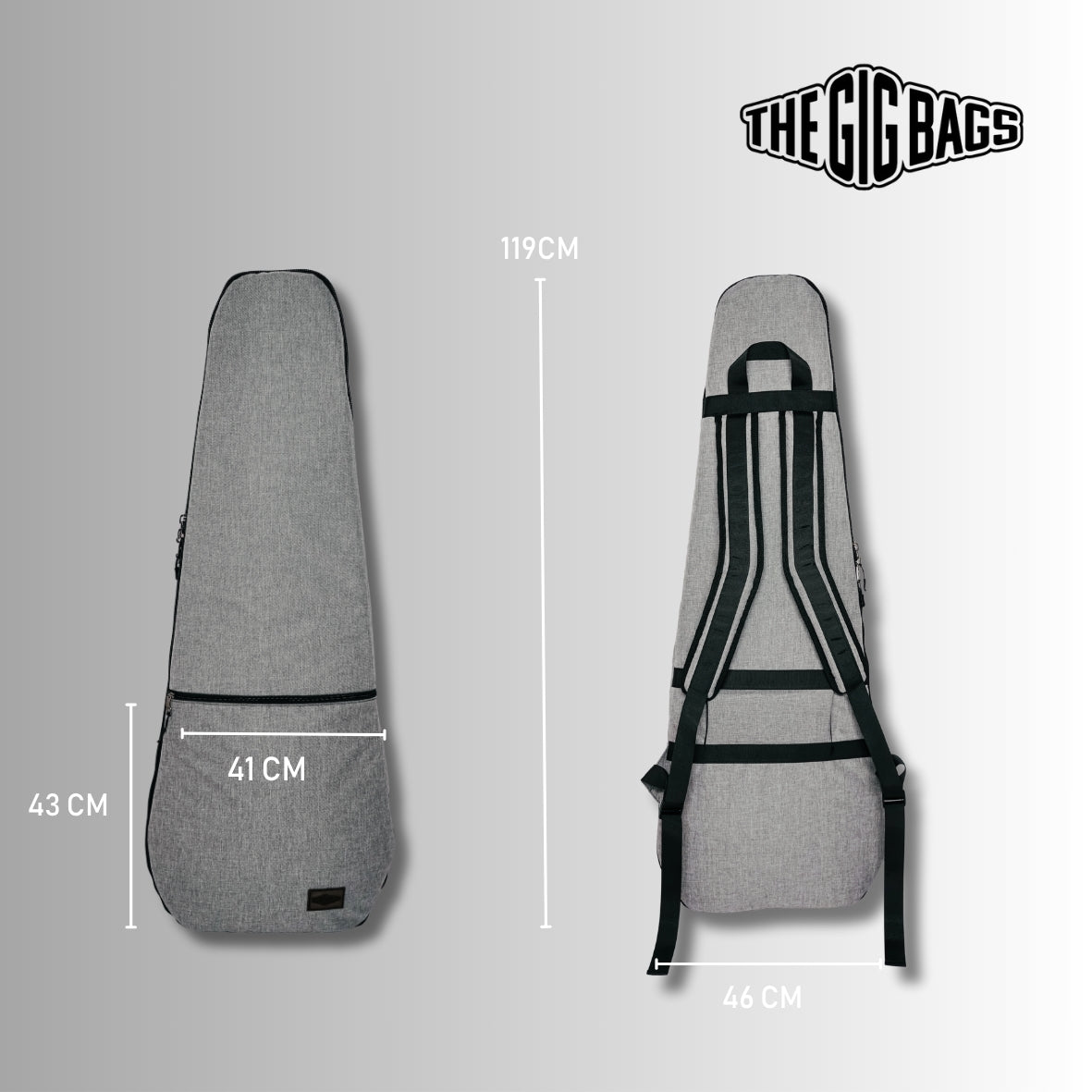 bass guitar bag 1-pocket grey case hurghada