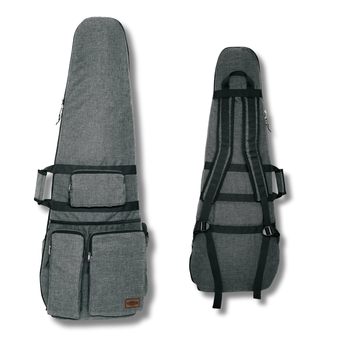 bass guitar bag 4-pocket case grey