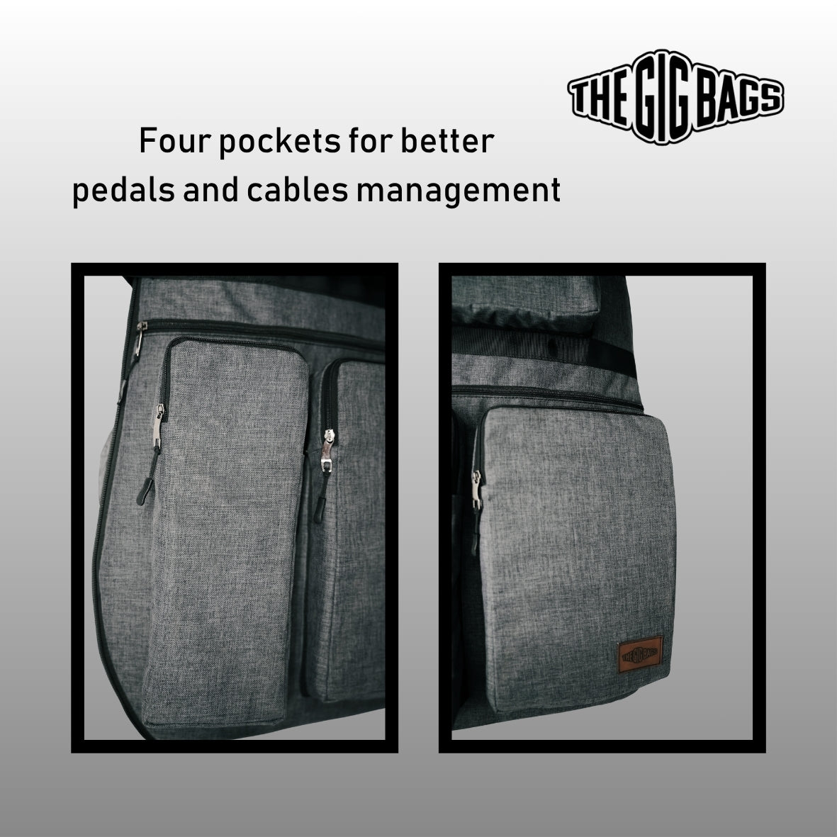 bass guitar bag hurghada 4-pockets grey case