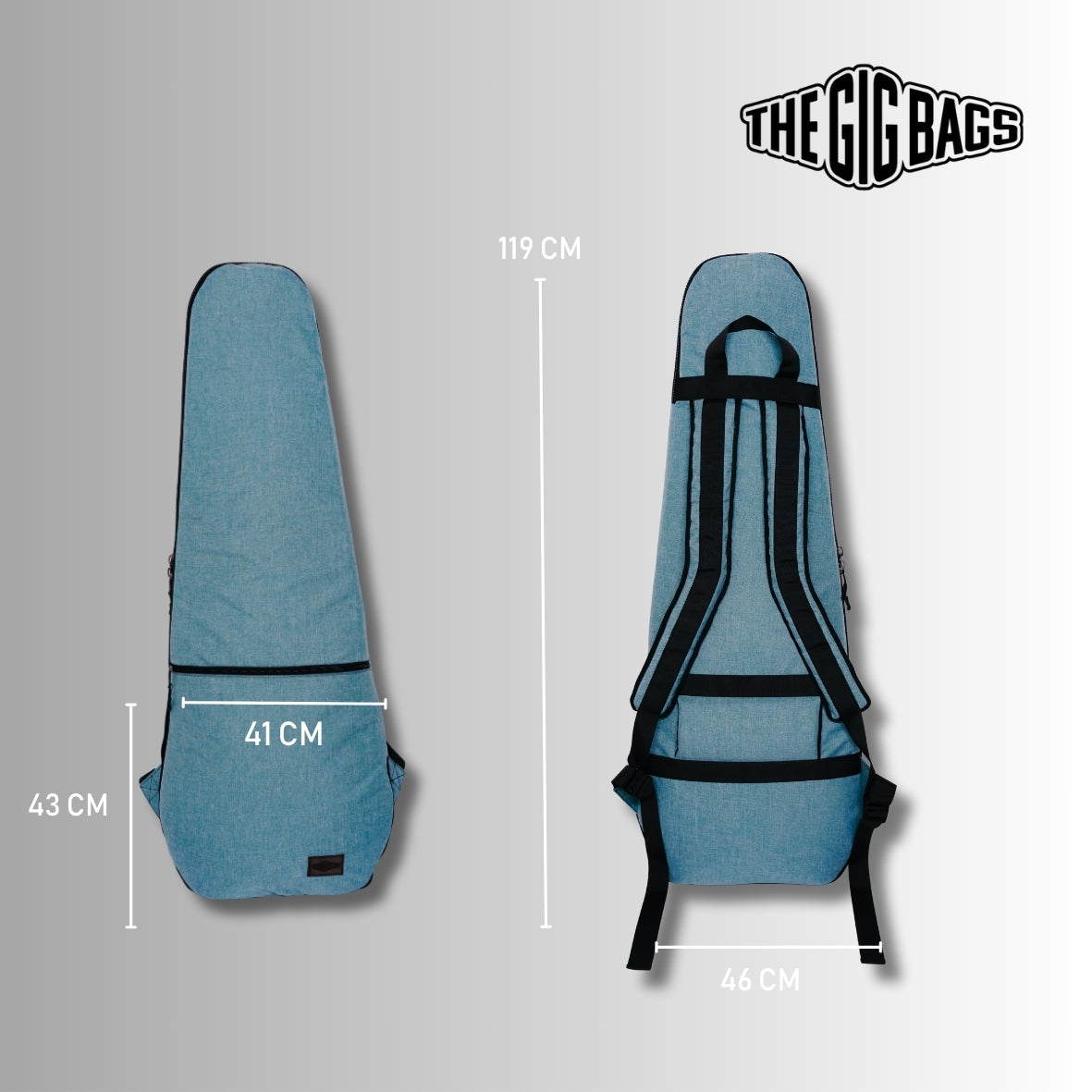 Bass guitar bag elgouna bass bags light blue