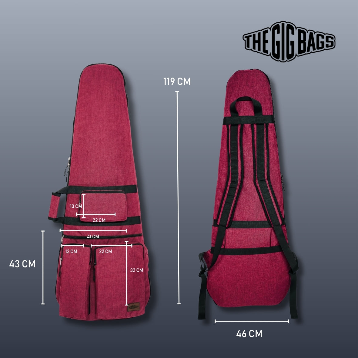 Bass guitar case red bass bag the gig bags Hurghada