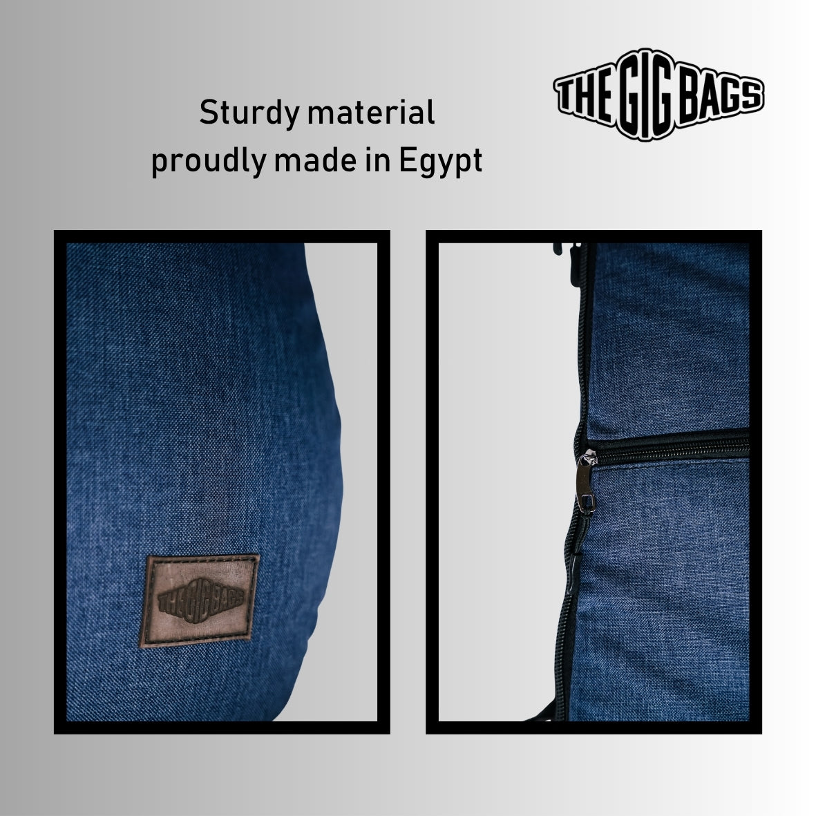 bass guitar case water-resistant cairo blue bag