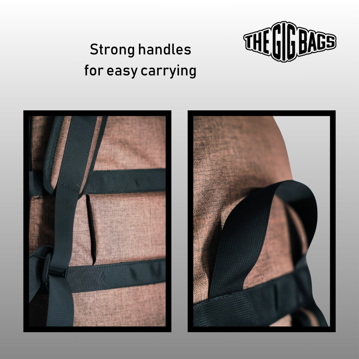 bass bag brown 4-pocket gig bags