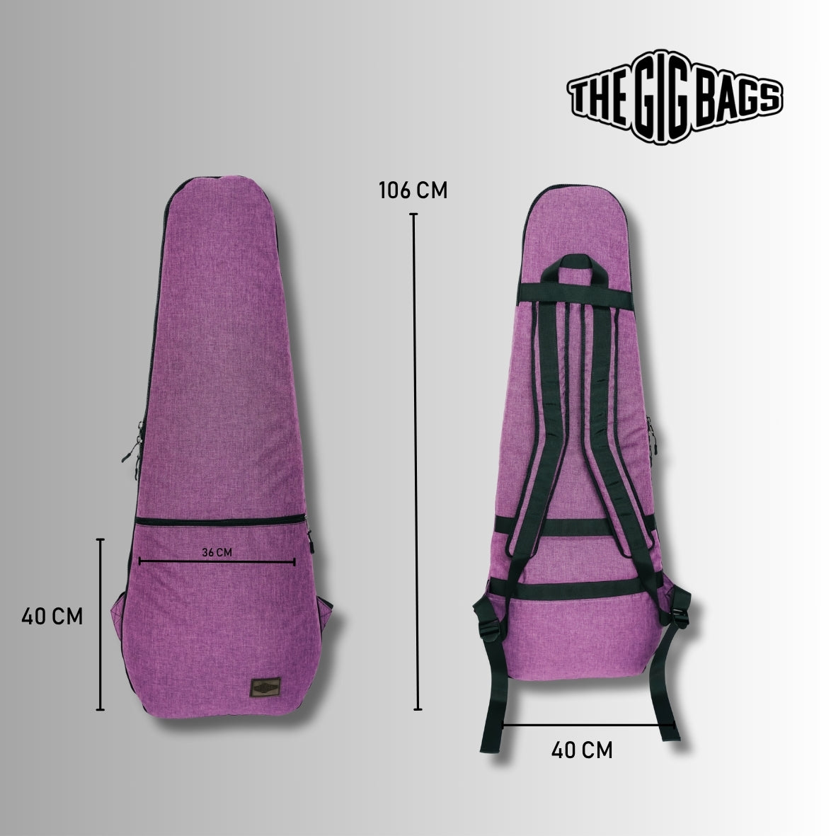 buy guitar case online purple gig bag