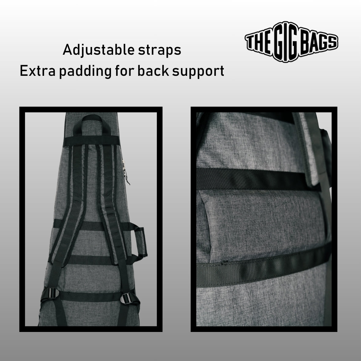 bass case Hurghada Bass Bag grey straps