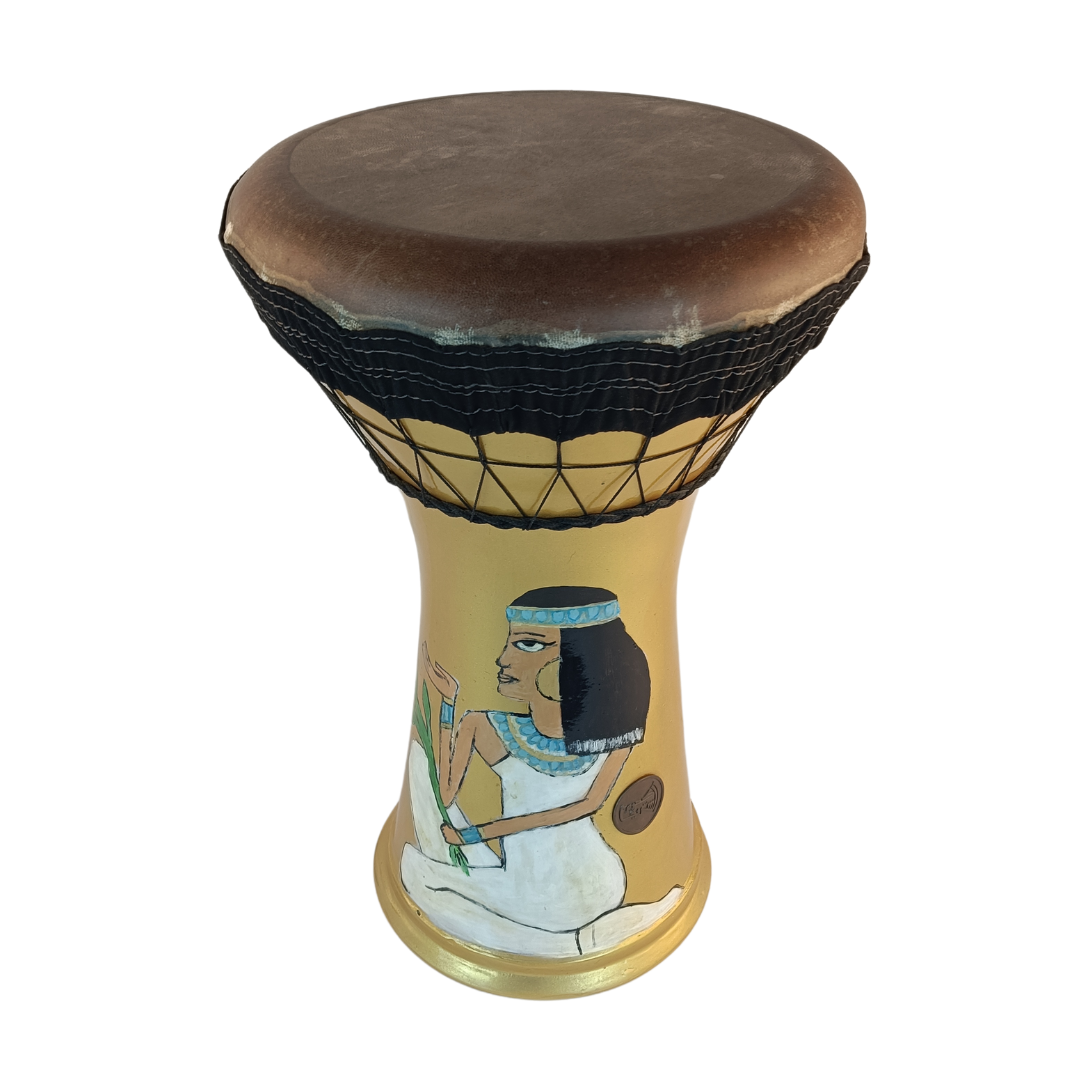 egypt darboka tabla with art by christine abotar