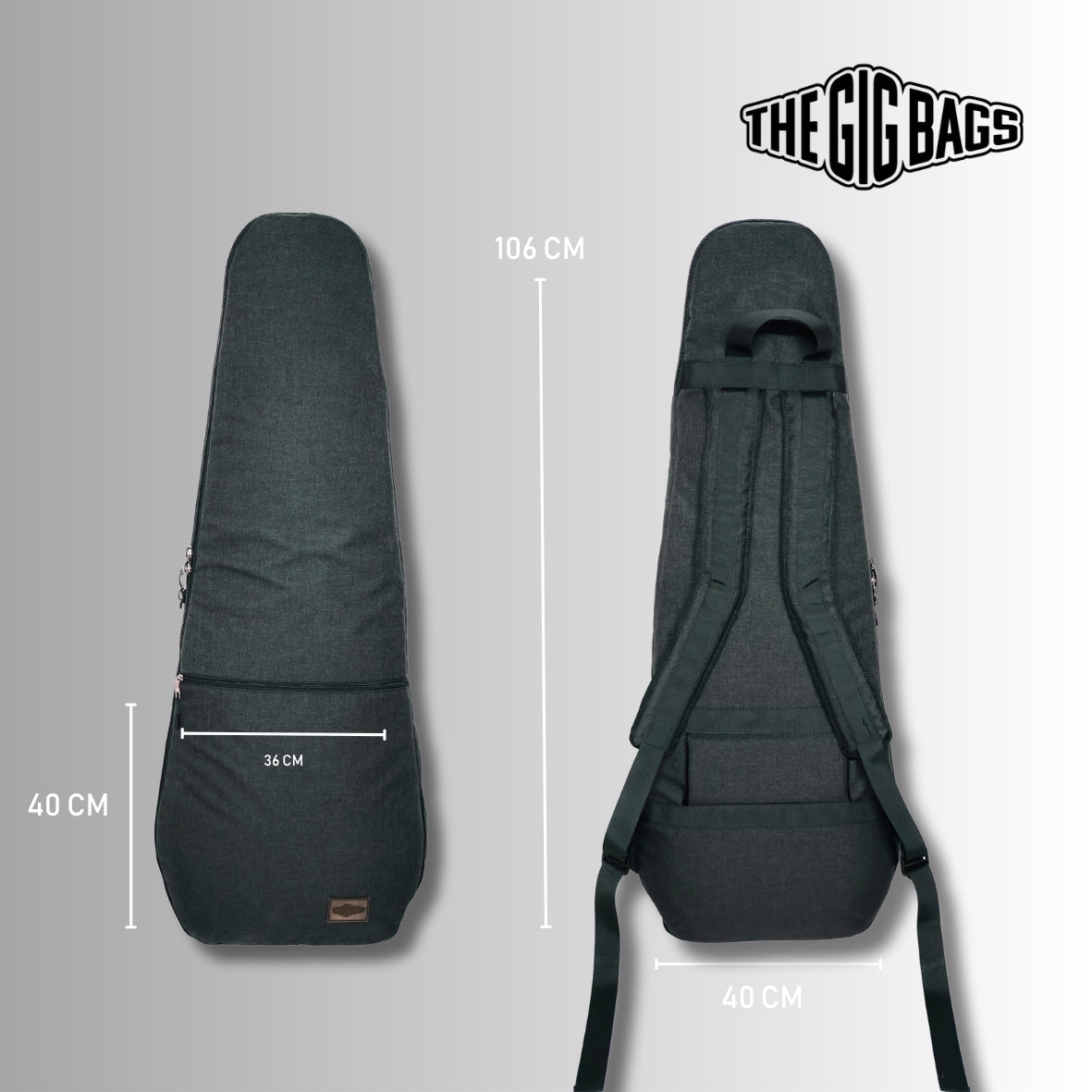 guitar bag 1-pocket olive-green guitars case