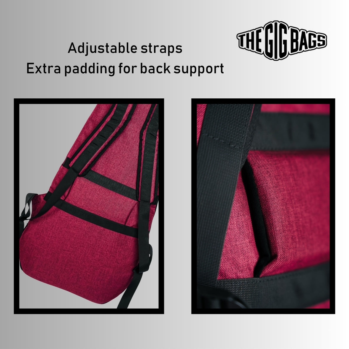 guitar carry case red gig bags