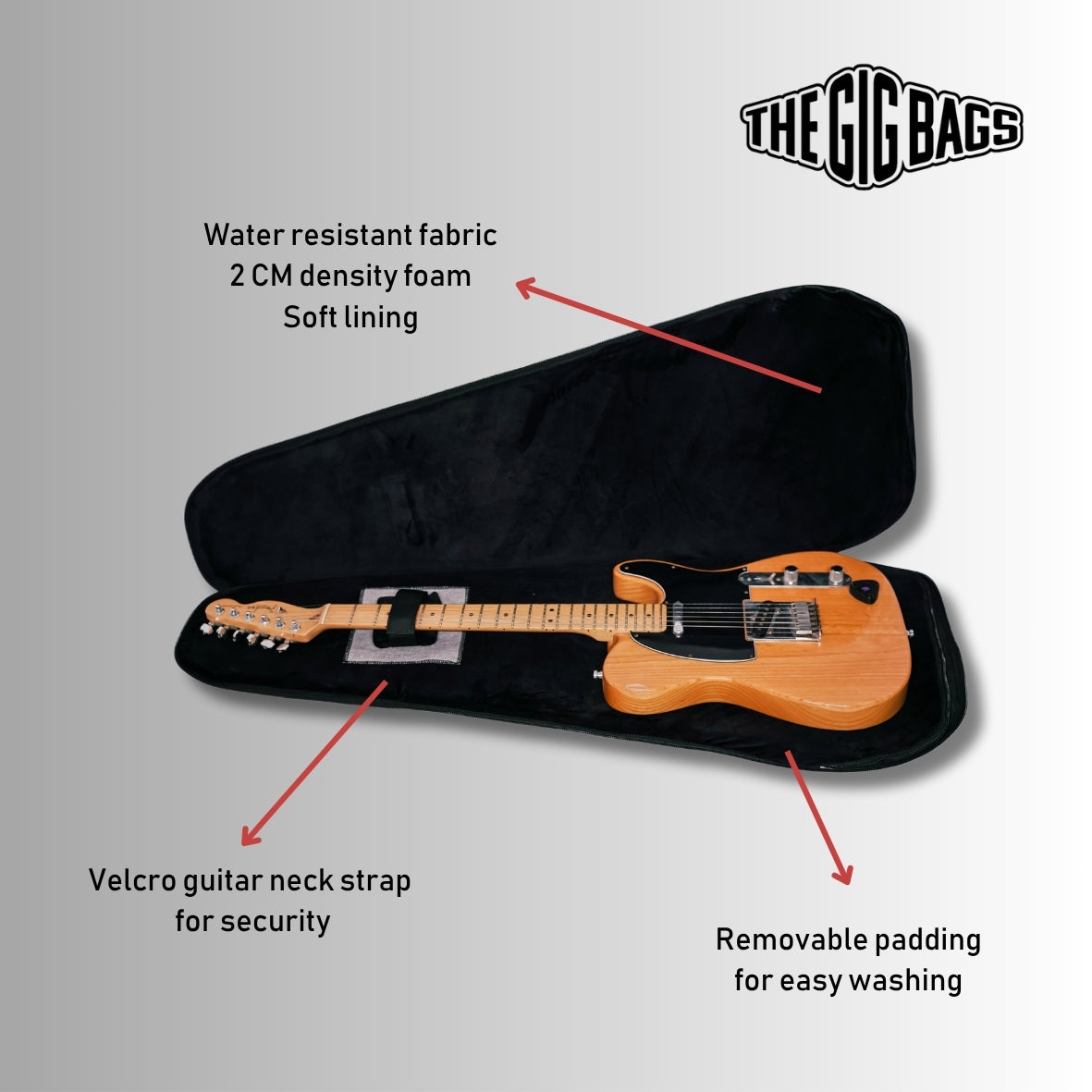 guitar case el gouna light grey guitars bag