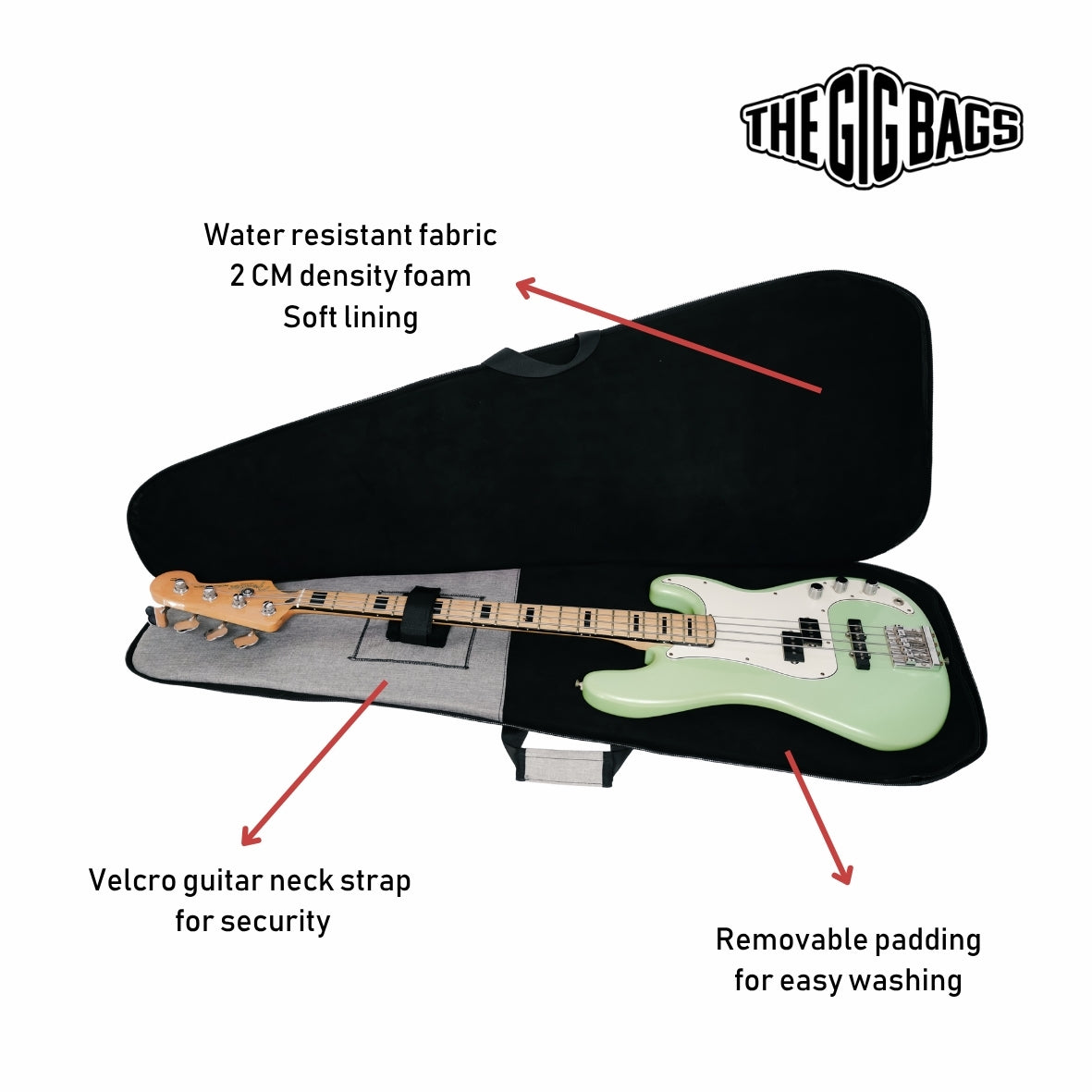 Bass guitar bag Cairo light-grey bass case Egypt