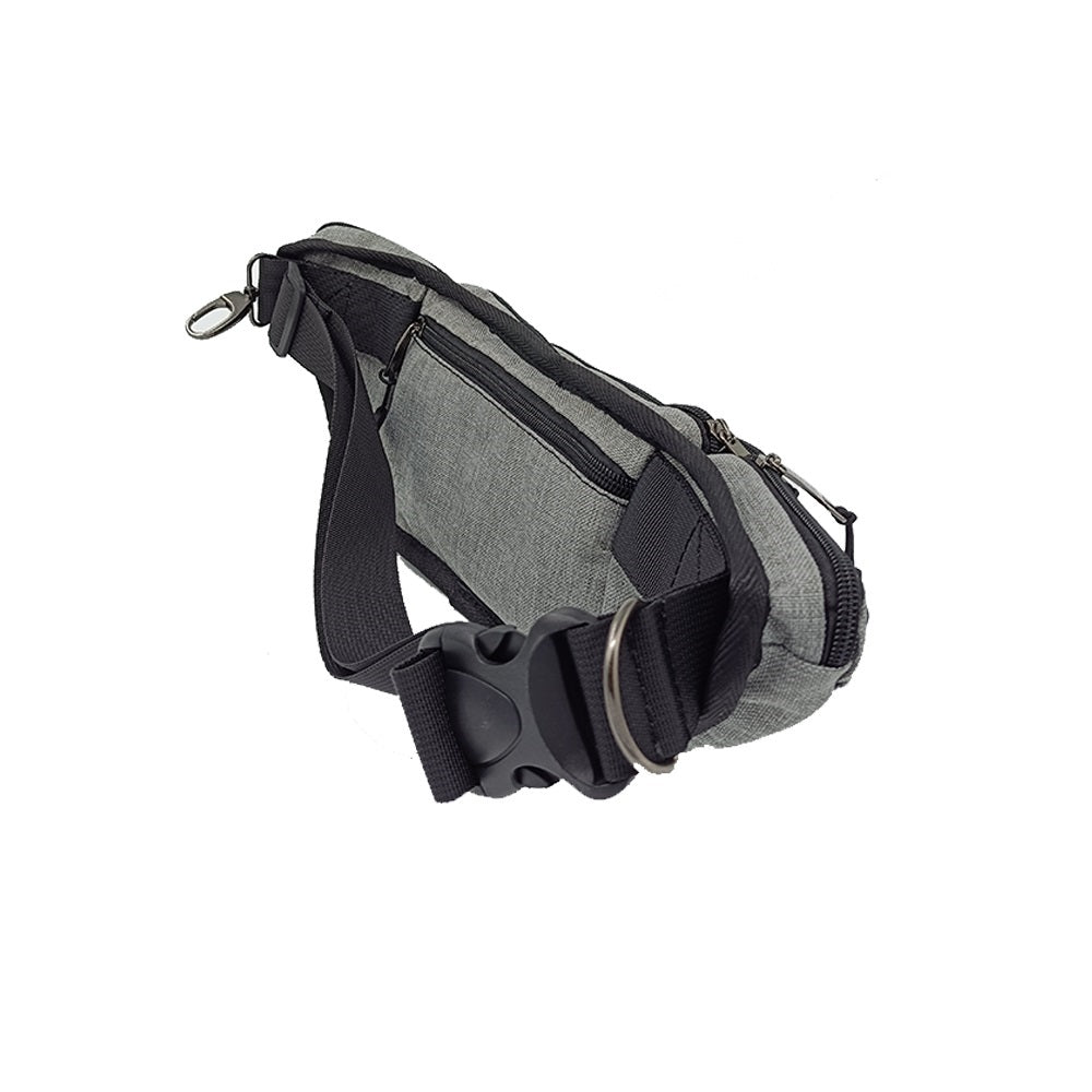 Fanny Pack - 5 Pockets Waist Bag Light Grey