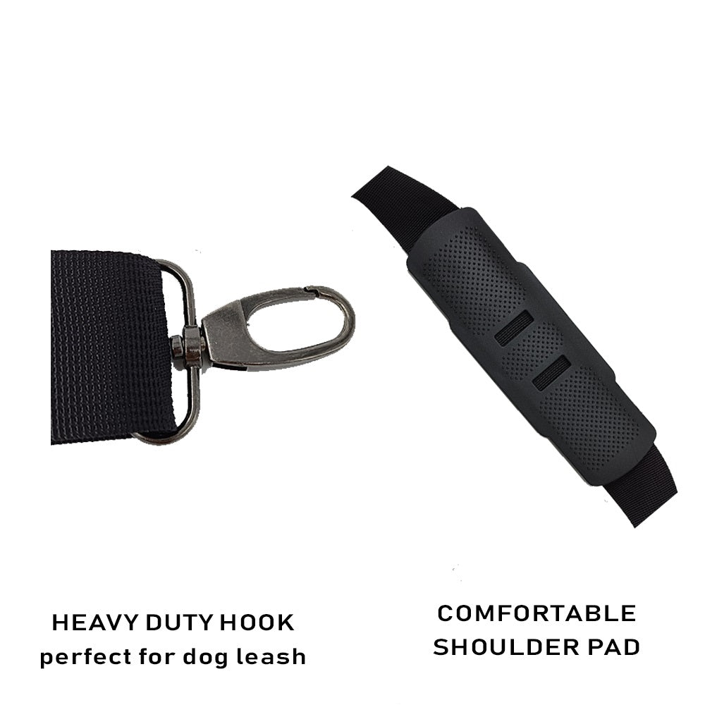 fanny pack light grey waist bag shoulder strap