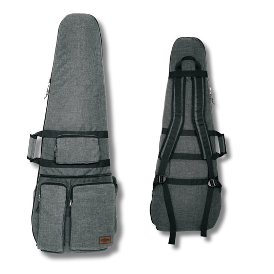 bass guitar bag 4-pocket case grey