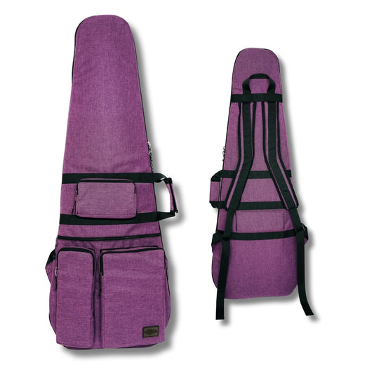bass guitar case the-gig-bags purple bag