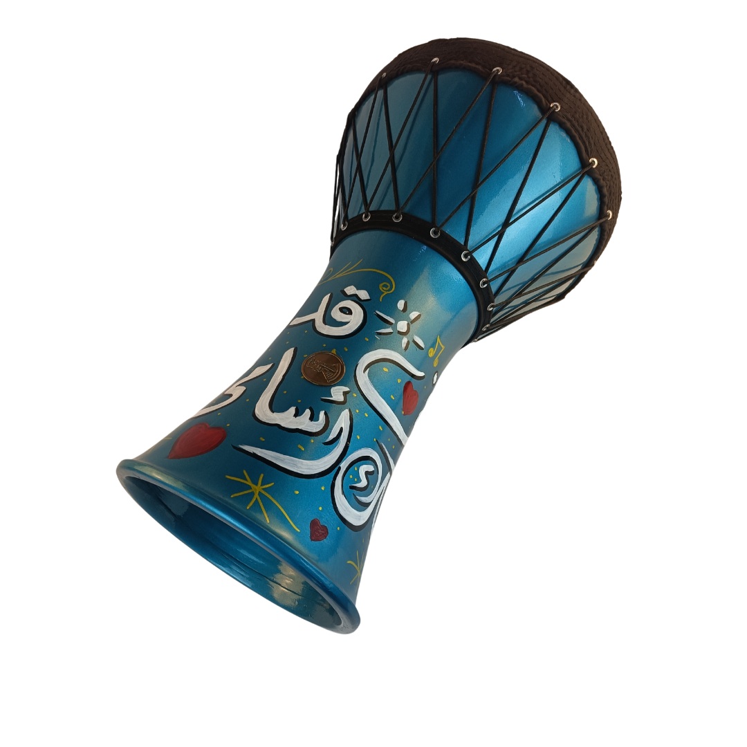 Large Duholla Ceramic Drum Arabic Calligraphy Akram Al Sharif – Tablona ...