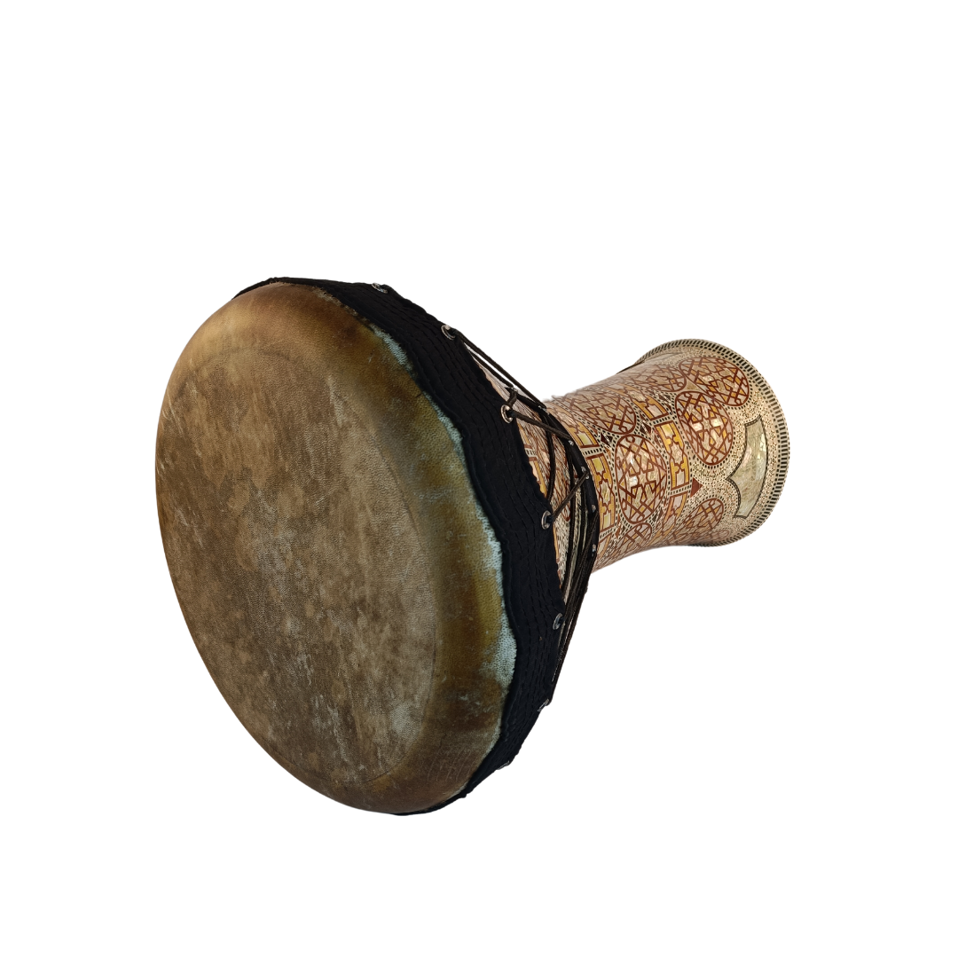 buy egyptian duholla drum with pearl art design