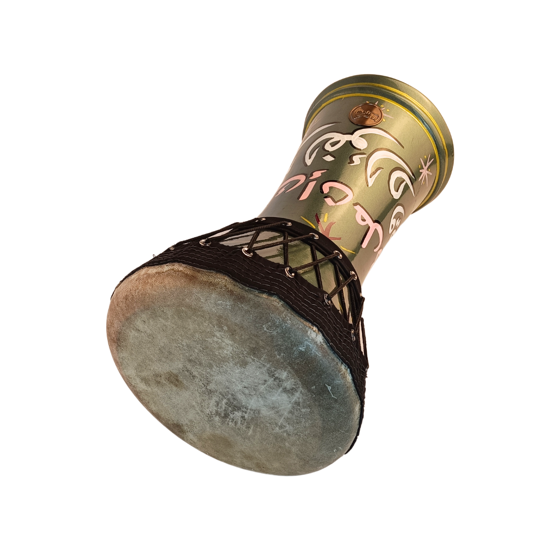 ceramic darbuka egyptian drum calligraphy paint art by Sayed Khalil