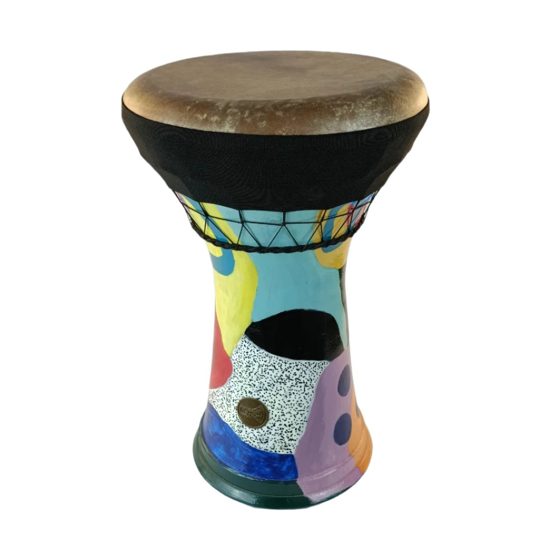 cermaic handmade drum darbuka art chris aboutar