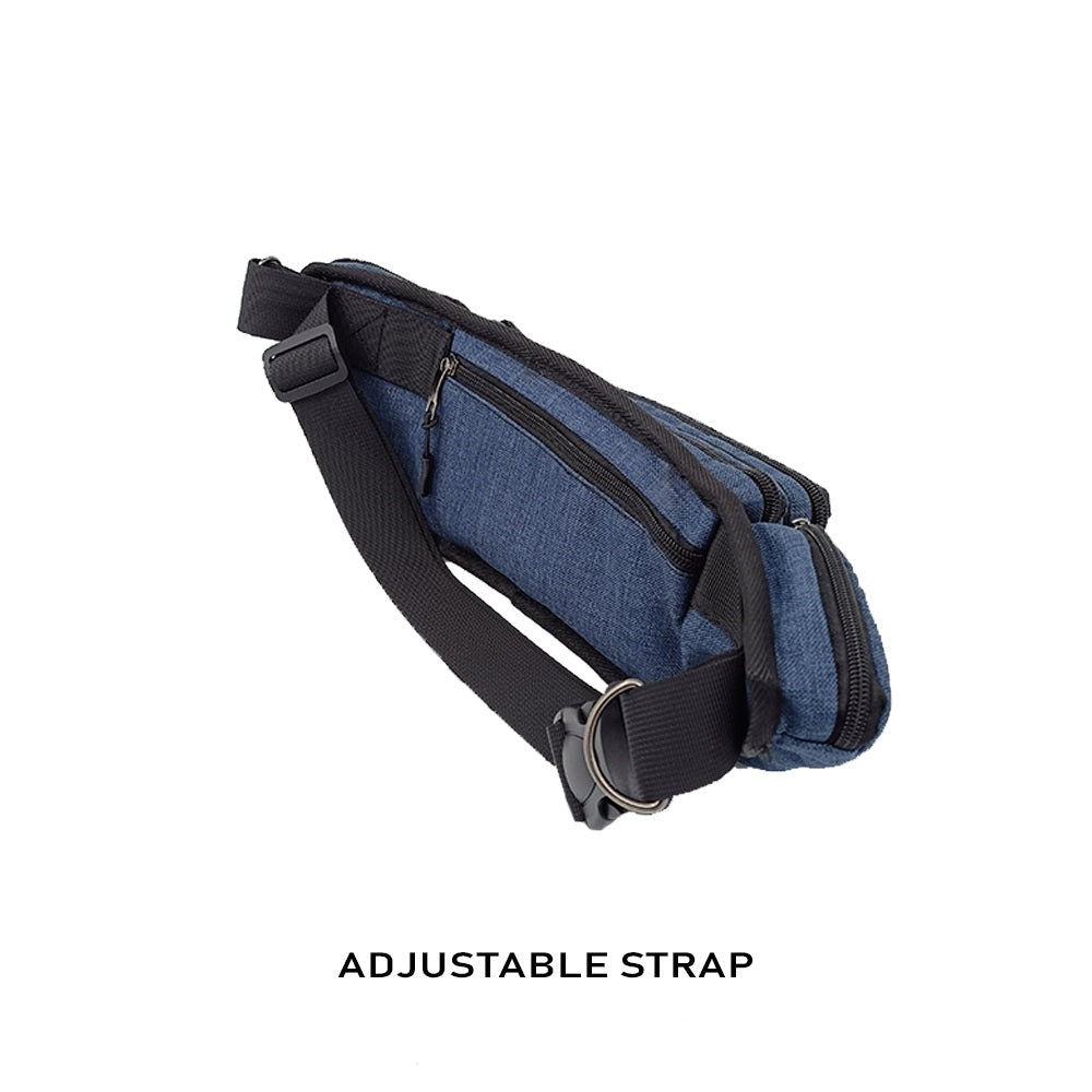 fanny pack dark blue the gig bags waist bag