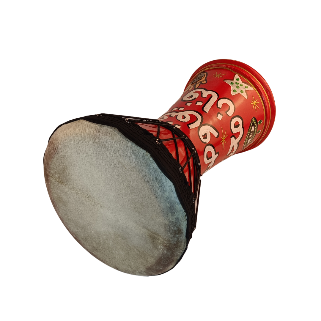 Egyptian tabla goatskin darbuka with calligraphy