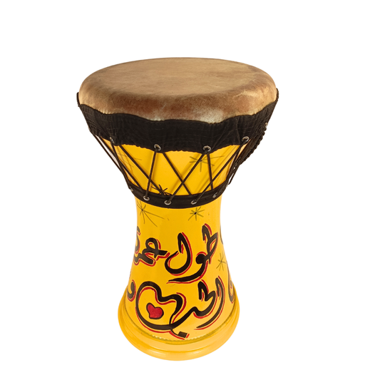 Egyptian tabla with Sayed Khalil calligraphy Tablona drum DRCG007