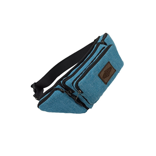 light blue fanny bag 5-pockets waist bag egypt