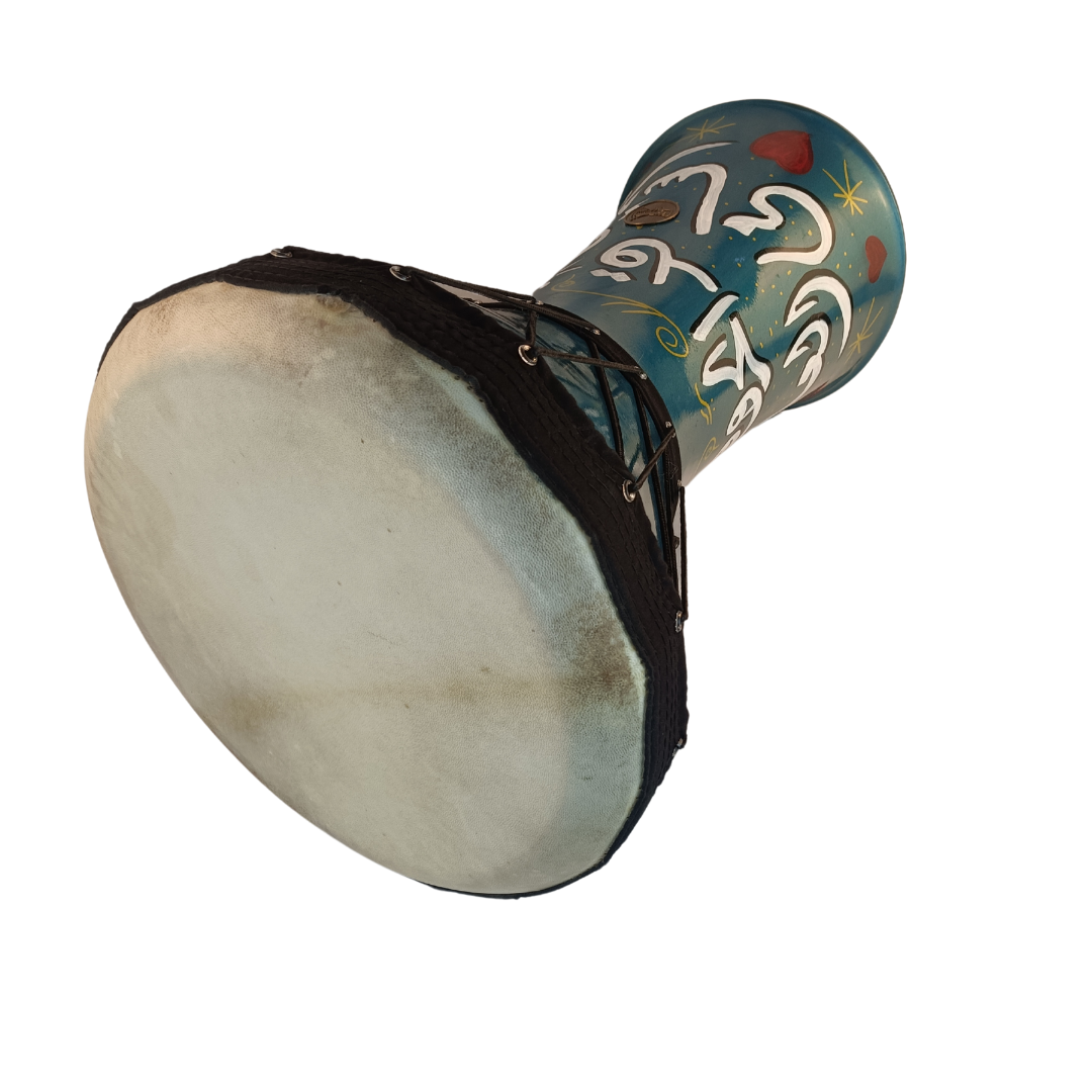 Large Duholla Ceramic Drum Arabic Calligraphy Akram Al Sharif – Tablona ...